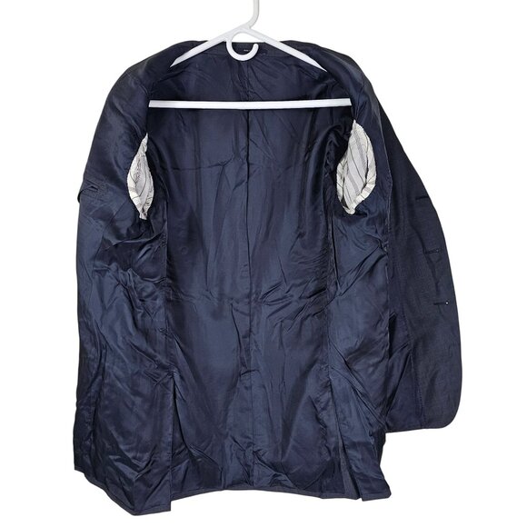 Ermenegildo Zegna Gray Wool Blazer Jacket US 46R Dual Vent Quiet Luxury Italian - Picture 3 of 12